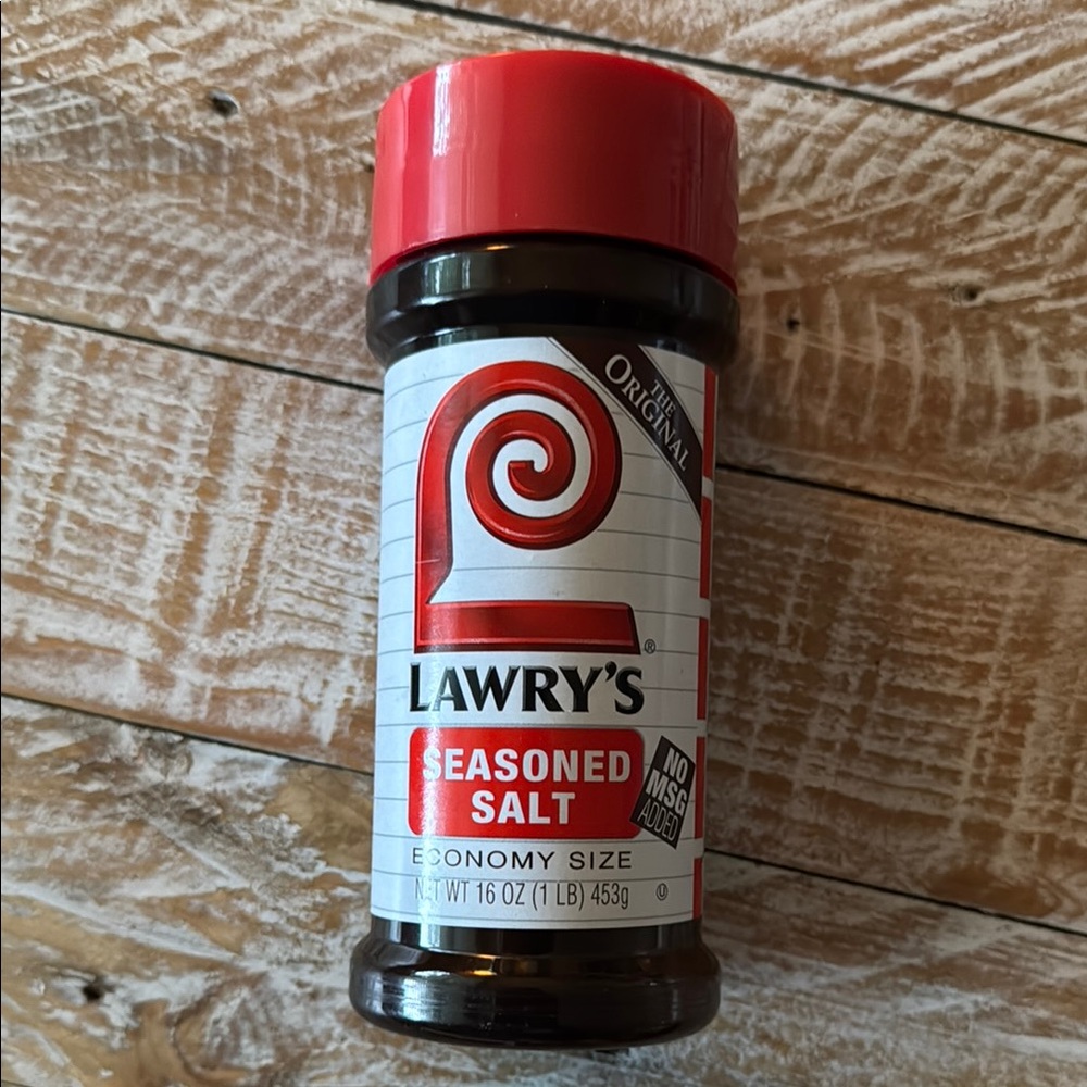 👩🏼‍🍳Lawry’s Seasoned Salt Economy Size Container Empty Bottle, Shaker Top & Lid